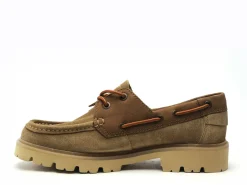 Clarks CLEYHILL BOAT Beige Mocassins Homme