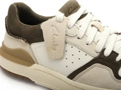 Clarks COURTLITE2 LO 26181287 Blanc Baskets Basses Homme