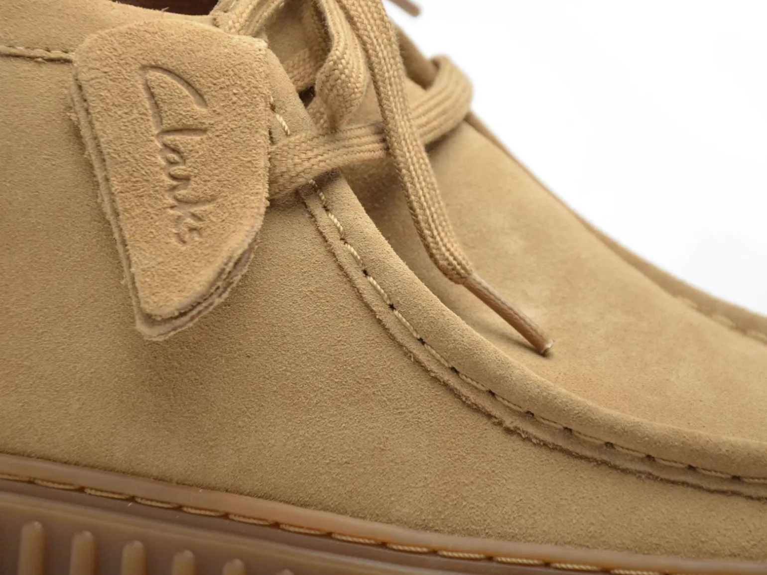 Clarks TORHILL HI Beige Mocassins Homme