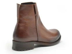 Coco Abricot AMANVILLERS CUIR Marron Boots et Bottines Plates Femme