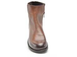 Coco Abricot AMANVILLERS CUIR Marron Boots et Bottines Plates Femme