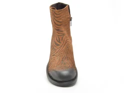 Coco Abricot AMANVILLERS ZEBRE Marron Boots et Bottines Plates Femme