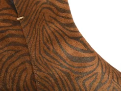Coco Abricot AMANVILLERS ZEBRE Marron Boots et Bottines Plates Femme