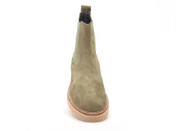 Coco Abricot EBERBACH Chelsea Kaki Boots et Bottines à Talons Femme