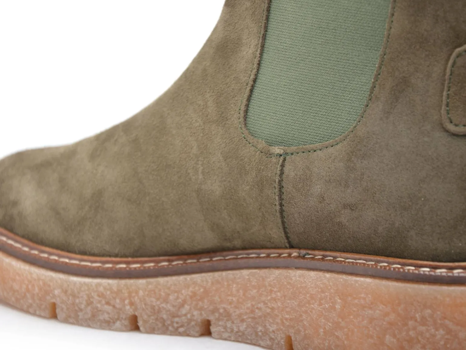 Coco Abricot EBERBACH Chelsea Kaki Boots et Bottines à Talons Femme