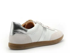 Coco Abricot ESCOULIS Blanc Baskets Basses Femme