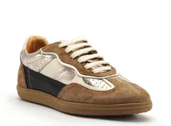Coco Abricot ESPISSON Or Baskets Basses Femme