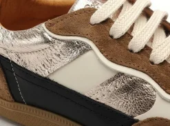 Coco Abricot ESPISSON Or Baskets Basses Femme
