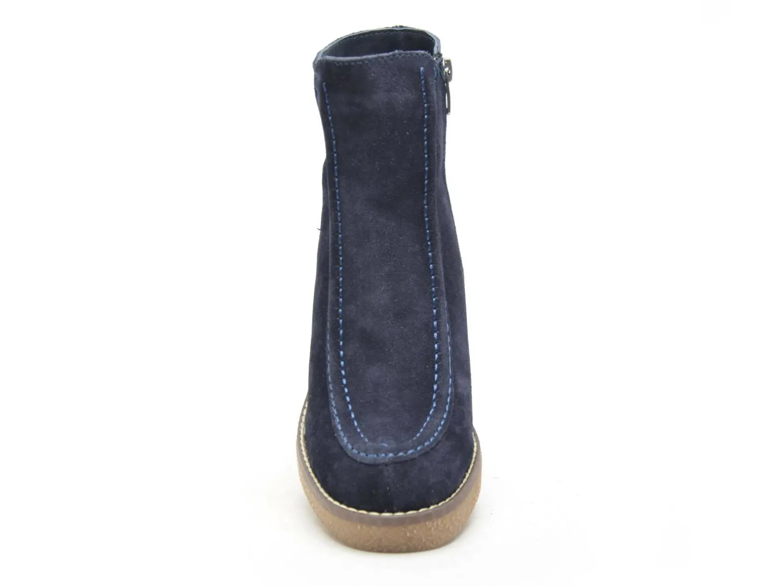 Coco Abricot ESTOHER Bleu Boots et Bottines à Talons Femme