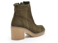 Coco Abricot ESTOHER Kaki Boots et Bottines à Talons Femme