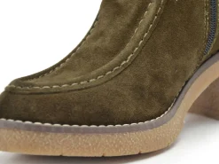 Coco Abricot ESTOHER Kaki Boots et Bottines à Talons Femme