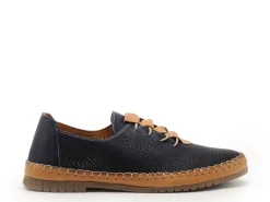 Coco Abricot MAFFLIERS Bleu Baskets Basses Femme
