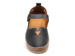 Coco Abricot MAFFRECOURT Bleu Ballerines Femme