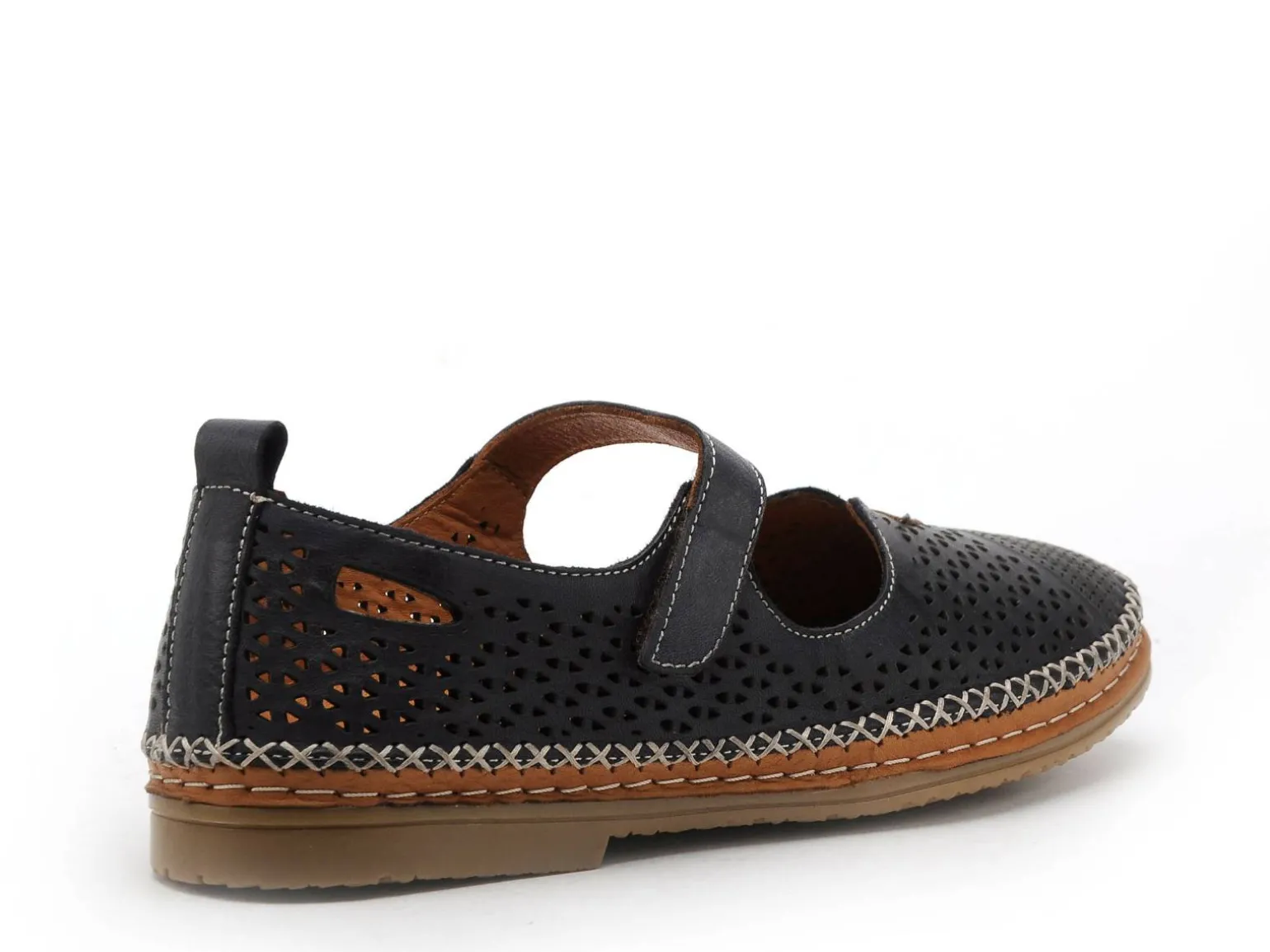 Coco Abricot MAFFREUCOURT Bleu Ballerines Femme
