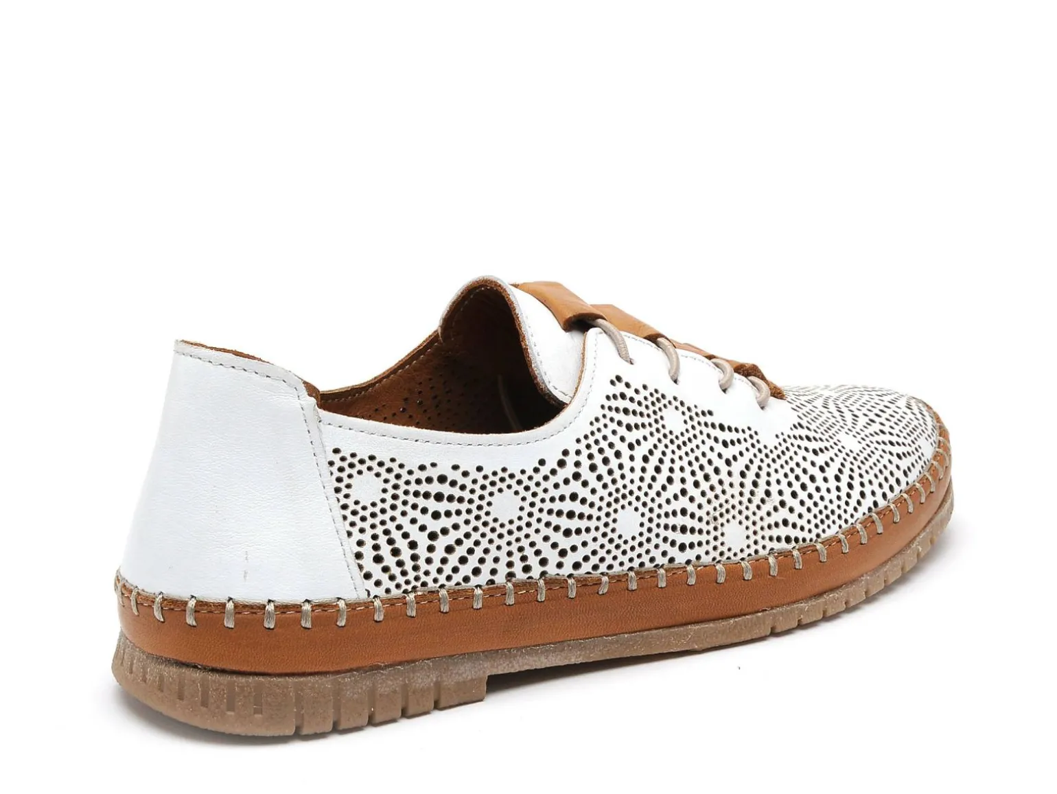 Coco Abricot MAFLIER Blanc Baskets Basses Femme