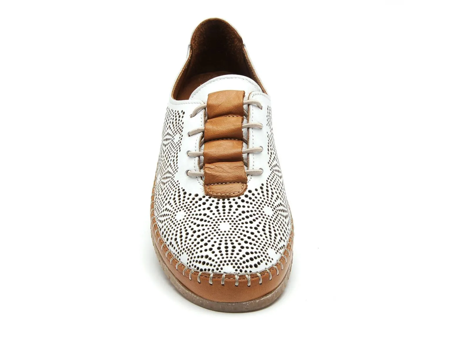 Coco Abricot MAFLIER Blanc Baskets Basses Femme