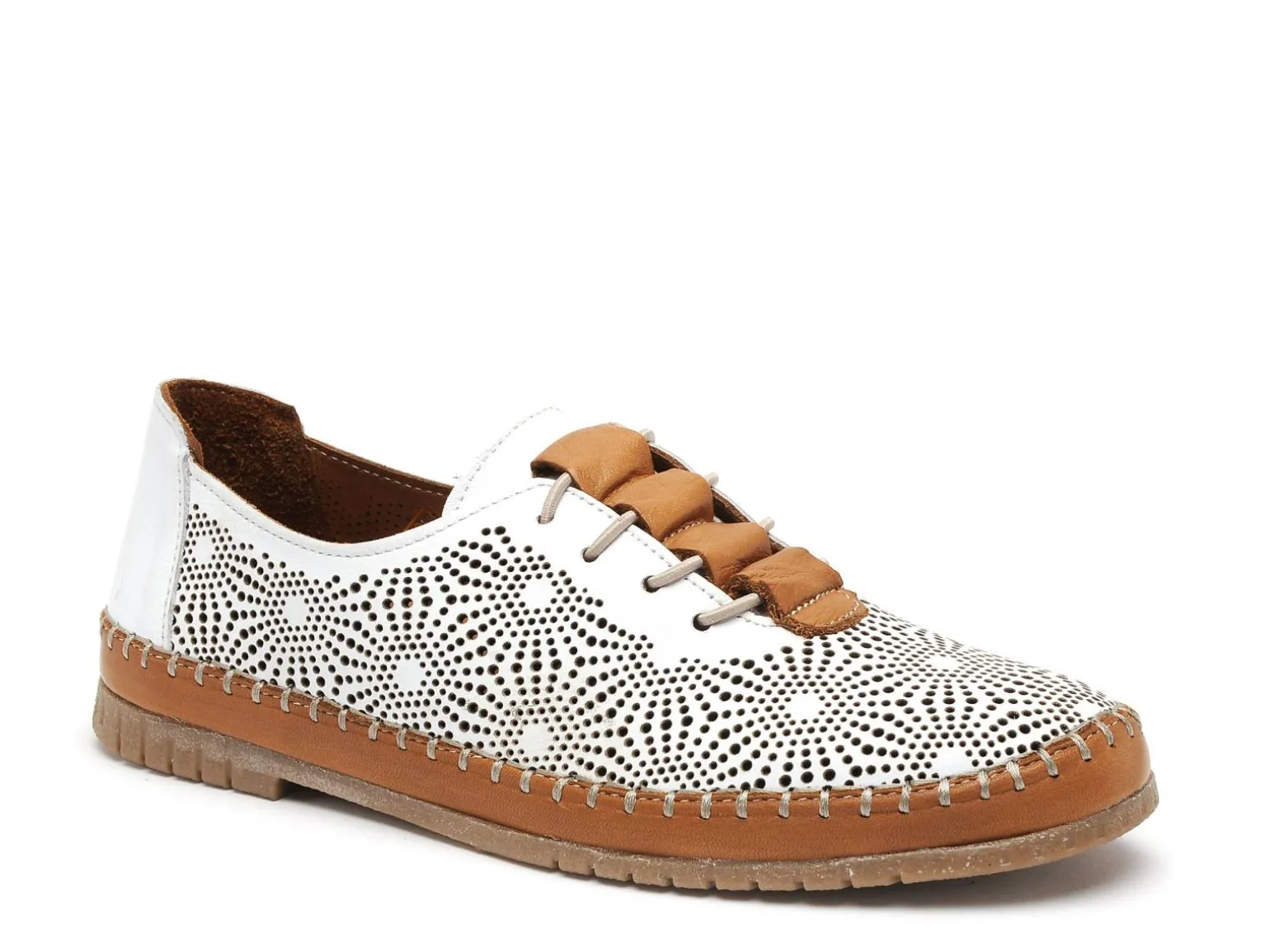Coco Abricot MAFLIER Blanc Baskets Basses Femme