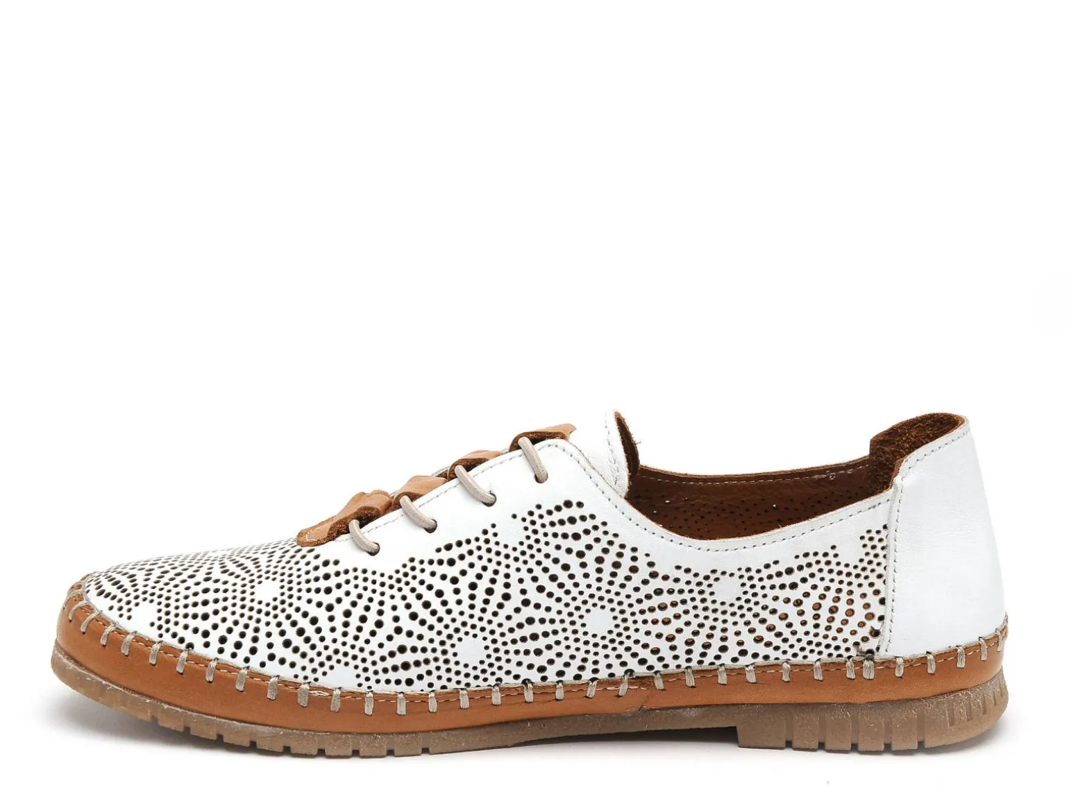 Coco Abricot MAFLIER Blanc Baskets Basses Femme