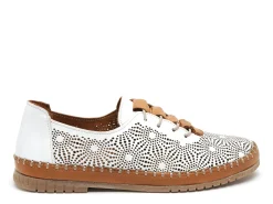 Coco Abricot MAFLIER Blanc Baskets Basses Femme