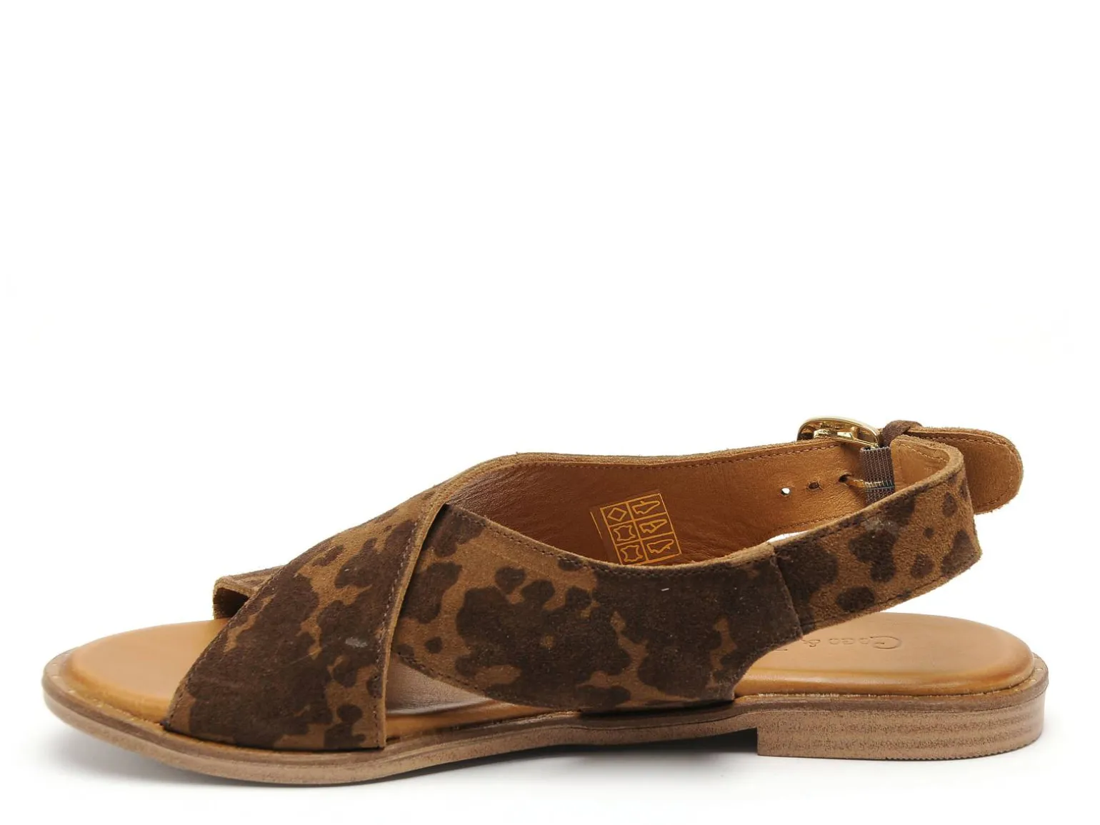 Coco Abricot MAGNIERES Marron Sandales Plates Femme