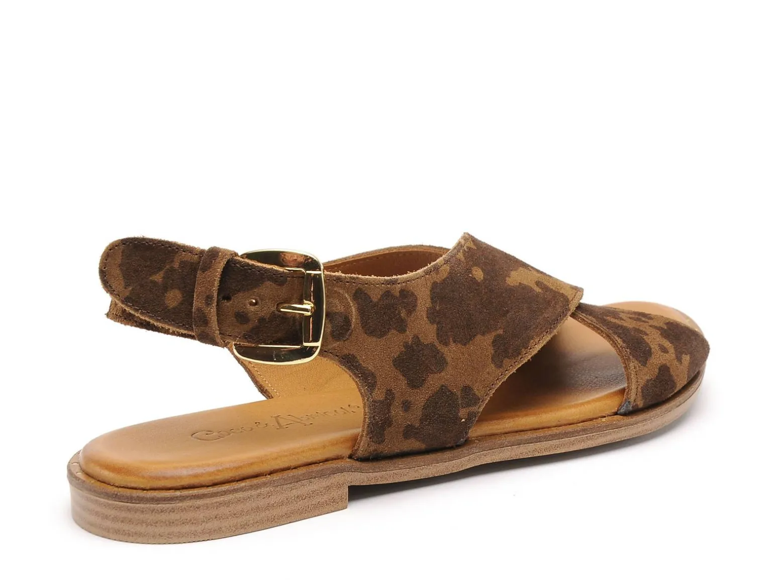Coco Abricot MAGNIERES Marron Sandales Plates Femme