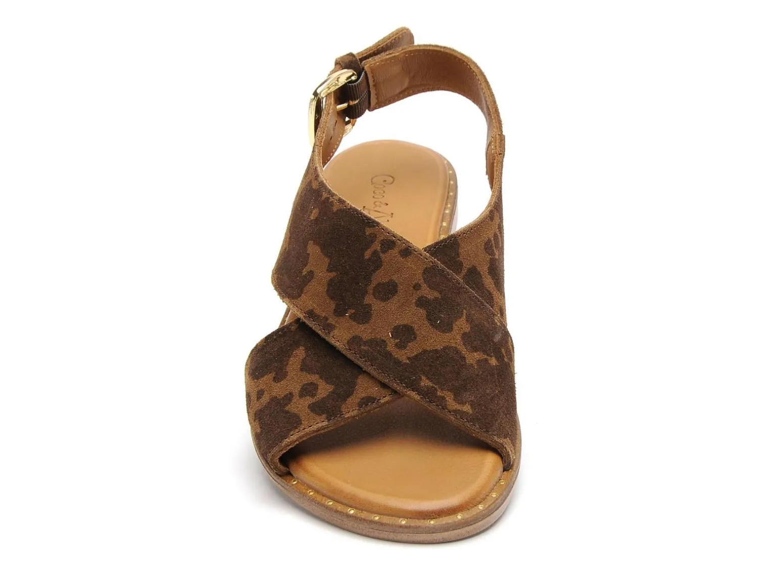 Coco Abricot MAGNIERES Marron Sandales Plates Femme
