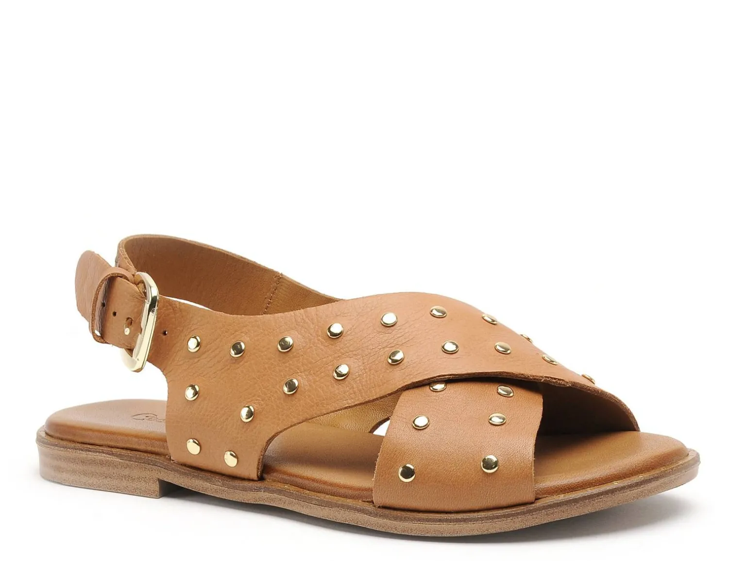 Coco Abricot MAGNIEU Marron Sandales Plates Femme