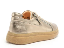 Coco Abricot MALAFRETAZ Or Baskets Basses Femme