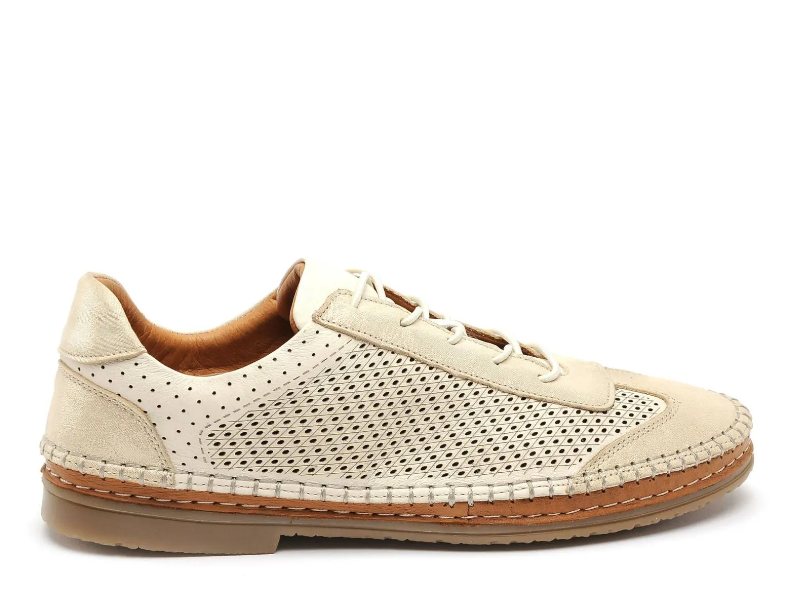 Coco Abricot MALBRANS Beige Baskets Basses Femme