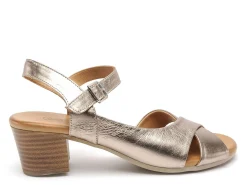 Coco Abricot MANDAGOUT Bronze Sandales à Talons Femme