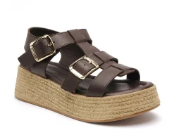 Coco Abricot MANEGLISE Marron Sandales à Talons Femme