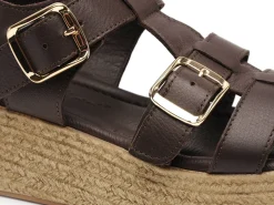 Coco Abricot MANEGLISE Marron Sandales à Talons Femme