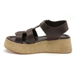 Coco Abricot MANEGLISE Marron Sandales à Talons Femme