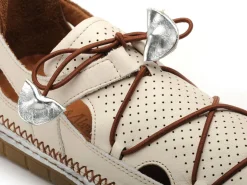 Coco Abricot MELINNEW Blanc Mocassins Femme