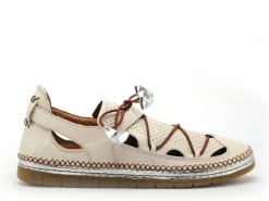 Coco Abricot MELINNEW Blanc Mocassins Femme