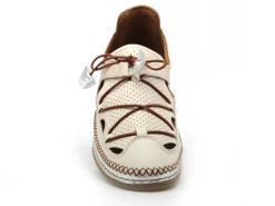 Coco Abricot MELINNEW Blanc Mocassins Femme