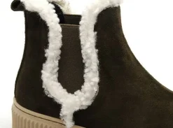 Coco Abricot MENILLES Kaki Boots et Bottines Plates Femme