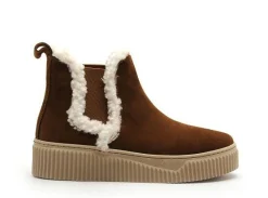 Coco Abricot MENILLES Marron Boots et Bottines Plates Femme