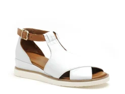 Coco Abricot MISSILLAC Blanc Sandales Plates Femme