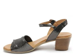 Coco Abricot MUN Noir Sandales à Talons Femme