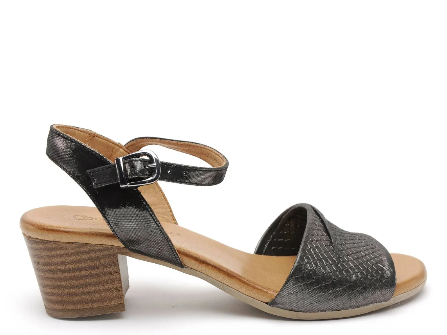 Coco Abricot MUN Noir Sandales à Talons Femme