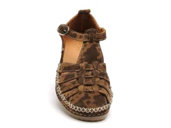 Coco Abricot MUSIGNY Marron Sandales Plates Femme