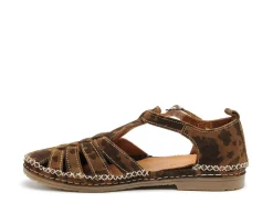 Coco Abricot MUSIGNY Marron Sandales Plates Femme