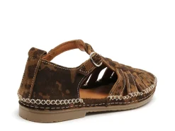 Coco Abricot MUSIGNY Marron Sandales Plates Femme