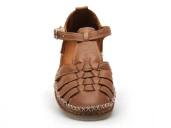 Coco Abricot MUSIGNY Marron Sandales Plates Femme
