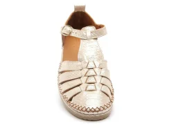 Coco Abricot MUSIGNY Or Sandales Plates Femme