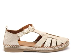 Coco Abricot MUSIGNY Or Sandales Plates Femme