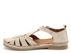 Coco Abricot MUSIGNY Or Sandales Plates Femme