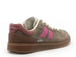 Coolway Baskets GOAL Marron Baskets Basses Femme