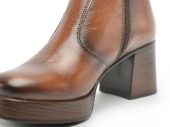 Dorking D9157 AL Marron Boots et Bottines à Talons Femme